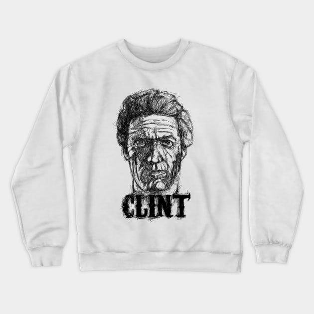 Clint Crewneck Sweatshirt by wet_chicken_lip